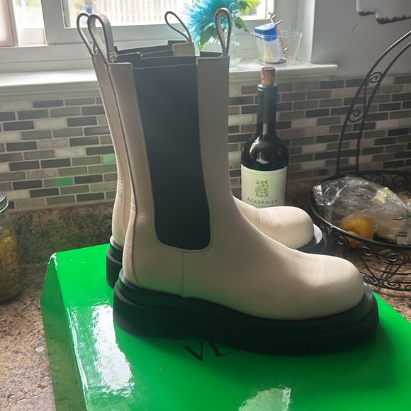 Botega Veneta BV Lug Boot Storm Cuir Sea Salt 38 - Picture 6 of 11